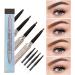 twcrvil Eyebrow Pen Double for Head Sweat-proof Smudge-proof Waterproof Eye Brow Pencil Replacement Refill Cosmetics Make Up Gifts for Girls - Buy Online on GoSupps.com