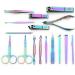 Nail Clipper Set Fantasy color 16-piece Nail Scissors Set Home Manicure Tools Suitable for Travel and Beauty Portable Travel Beauty Kit Nail Trimming Kit 01 - Buy Online on GoSupps.com
