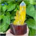 Crystal Rough Crystal Natural Cluster Specimen Electroplating Stone Home Decor Suitable for Home Office Decoration - Buy Online on GoSupps.com