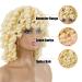 PHOENIXFLY Short Loose Curly Wig | Heat Resistant Synthetic Afro Wig for Women | Blonde/613 - Buy Online on GoSupps.com