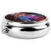 Las Vegas Night View Mini Round Pill Box | 3 Compartment Travel Pill Organizer | Portable Medicine Case for Home & Office - Buy Online on GoSupps.com