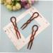 3Pcs U-Shaped Hairpin - Women s Plastic French Bobby Pins | Quick Styling Tools & Accessories - Buy Online on GoSupps.com