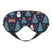 Blue Christmas Snowman Print Unisex Sleep Eye Mask Soft Comfort Eye Shade Cover for Travel/Yoga/Shift Work
