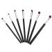 Healeved 7pcs Eyeshadow Daily Use Makeup Brush Horse Hair Concealer Brush Wood Black Lip Brush