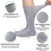 KitNSox Diabetic Crew Socks - Seamless Cushion Non Binding 3 Pack Gray - M/L/XL - Buy Online on GoSupps.com