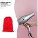 Mikinona 3pcs Hair Dryer Storage Bag Practical Storage Pouches Blow Dryer for Curly Hair Flannel Red - Buy Online on GoSupps.com
