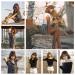 Onpep Honey Brown Bob Wig with Air Bangs - Shoulder Length Heat Resistant Fiber Hair for Women - Buy Online on GoSupps.com