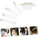 Ipetboom 1 Set Pearl Headpieces for Women Pearl Decor Headpiece for Wedding Decoration Wedding Hair Comb Pearl Hair Clips Hair Jewels for Women Baroque Women's Accessories Metal - Buy Online on GoSupps.com