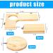 Shop Wangdu 5-Piece Hamster Accessories Set - Natural Wood Toys for Hamsters Guinea Pigs & Mice | DIY Cage Decor & Bird Seating Platform - Buy Online on GoSupps.com