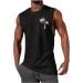 Men's Stretch Cotton Tank Top Comfortable Short Arm Workout Undershirt for Fitness & Bodybuilding - Regular Fit | 2024 Athletic Black - Buy Online on GoSupps.com