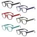 Cojwis reading glasses 6 Pack Feders hinge glasses Mattes Finish For one crystal glasses give you ultra-clear view spring hinges for women 6 color-2 3.0 x