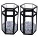 POPETPOP Makeup Brush Holder Organizer 2pcs Box Makeup Brush Storage Bucket High Capacity Organizer Makeup Containers