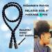 Milawer Afro-Horchwanz Bands - 4 Pcs Adjustable Hair Ties for Curly & Frizzy Hair - Black Puff Ponytail Holders for Women - Buy Online on GoSupps.com