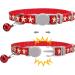 Tagme Personalized Cat Neck Band - Adjustable Collar with Safety Closure & Custom Name/Phone - 2-Pack Red (18-28 cm) - Buy Online on GoSupps.com