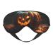 SSIMOO Fall Pumpkin Sleep Mask-Adjustable Breathable Fashionable Eye Mask for A Comfortable Sleep Experience Black