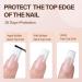 Vansiho French Gel Nail Tips - 150Pcs Long Square Press-On Nails | Pre-French 3-in-1 Gel Tips for DIY Nail Art | 15 Sizes - Buy Online on GoSupps.com