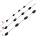 Outus 1200 Fishing Rubber Bobber Beads Stopper 6-in-1 Black Float Sinker Stops - Medium Oval Shape - Buy Online on GoSupps.com