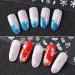 Frcolor 12 Sheets 3D Nail Stickers Christmas Snowflake Nail Art Stickers Nail Art Slices Glitters DIY Decorations - Buy Online on GoSupps.com