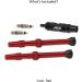 JACO Tubeless Presta Valve Stem Replacement Kit | 44mm / 60mm Red - 6 Color Options - Buy Online on GoSupps.com