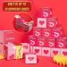 Generic Happy Birthday Surprising Boxes Bouncing Red Envelope Gift Boxes for Family Friend Neighbor Gift 12pcs Bounce Boxes Gift Boxes Gift Bags Pink BEST WISHES FOR YOU - Buy Online on GoSupps.com