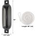 NovelBee 4 Pack 4.5x16 Ribbed Boat Fender Set with Lines, Pump & Needle - Black - Buy Online on GoSupps.com
