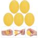 Verdant Touch Grip Ball Set - 5 Silicone Hand Grips for Wrist Exercise & Strength Training - Yellow Oval Egg Shape Massage Strengthener - Buy Online on GoSupps.com