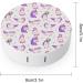 Cute Fat Unicorn Pattern Round Case For Contact Lens Kit Storage Box with Mirror Printed - Buy Online on GoSupps.com