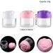 RONRONS 24 Pieces Rose Flower Shaped Empty Pot Jars Round Clear Leak Proof Plastic Cosmetic Container Jar with Lids for Travel Storage Eye Shadow Makeup Eye Shadow Nails Powder Paint Jewelry (Pink) - Buy Online on GoSupps.com