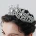 Tgirls Baroque Bridal Wedding Crown Princess Tiara Rhinestone Headband - Silver - Buy Online on GoSupps.com