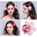 10 Orchid Hair Clips | Bridal Flower Hair Accessories | Party Hairpins for Women & Girls - Buy Online on GoSupps.com