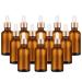 Panendiano pipette bottle Drip bottle with 12PCs 50ml glass pipette amber Boston Glass bottles made of brown las set for essential oils perfume oil fragrance oil