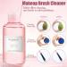 3-in-1 Makeup Brush Cleaning Mat & Silicone Cleaner | Professional Makeup Brush Cleaner - Pink 150ml - Buy Online on GoSupps.com