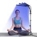 Red Light Lamp 180LEDs Blue Light & Infrared Light with Stand Height Adjustable & Angle Adjustable & Timer Red/Infrared/Blue Light for Home/Office Use