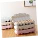 Uonlytech Box Outdoor Egg Carton Plastic Storage Bins Plastic Egg Tray Egg Trays Anti-collision Egg Rack Pp - Buy Online on GoSupps.com