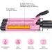 Coidak 3 Barrel Curling Iron Adjustable 25mm Waver for Long/Short Hair - Pink - Buy Online on GoSupps.com