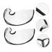 Didiseaon 8 Pcs Shampoo Funnel Home Hair Clients Hair Styling Apron Clear Funnel Ponytail Child or Headgear 57x25cmx4pcs Assorted Colorx4pcs - Buy Online on GoSupps.com