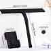 Shower Squeegee 11-Inch Black Silicone Scraper Stainless-Steel Core It is Suitable for Shower Glass Doors Window Glass Bathroom Car Windshield Heavy Duty Window Scrubber ( Silicone Hook) - Buy Online on GoSupps.com