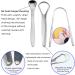 SSRDFU Tongue Scraper Set - 3 Stainless Steel Tongue Cleaners for Oral Care | Effective Bad Breath Solution - Buy Online on GoSupps.com