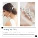 Jakawin Bride Pearl Wedding Hair Comb - Silver Rhinestone Headpiece for Women/Girls | HC043 - Buy Online on GoSupps.com