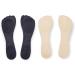 CB 2-Pairs Silicone Gel Slim Inserts for Blister Prevention & Heel Pain Relief - Nude & Black Slim Insoles (Set B) - Buy Online on GoSupps.com