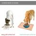 Reopet Waterproof Silicone Feed Mats for Pets - Elevated Edges Safe Dog & Cat Feeding 47x30 cm (1-pack) - Rose Brown - Buy Online on GoSupps.com
