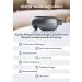Llano Eye Massage Device - Warmth Vibration & Bluetooth Music | Ergonomic 3D Design Foldable Eye Mask for Dark Circles & Dry Eyes (Gray) - Buy Online on GoSupps.com