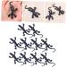 10-Pack Halloween Gecko Toys | Creepy Simulation Decorations for Parties - Mini Black 2.8x5.5cm - Buy Online on GoSupps.com