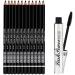 Jojomis 12pcs Waterproof Eyeliner Eyebrow Pencil Black + Curl Mascara - Buy Online on GoSupps.com