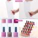 Universal Clear Gel Nail Polish Organizer Case | 48 Bottles Holder with Adjustable Dividers | Acrylic, Gel, Dip Powder Storage | Includes Toe Separator - Buy Online on GoSupps.com
