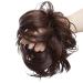 SEGO 80G Large Hairpiece Scrunchie Hair Extensions - Messy Bun Updo with Elastic Band in Medium Brown | Voluminous Style - Buy Online on GoSupps.com
