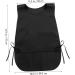 Amosfun Black Barber Apron Unisex Hair Salon Apron with 2 Pockets Stylist Apron Hairstylist Apron Restaurant Working Apron - Buy Online on GoSupps.com