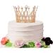 Rhinestone Crystal Crown Cake Topper - Handmade Tiara for Baby Shower, Birthday, Wedding - Rose Gold - Buy Online on GoSupps.com