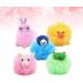 NUOBESTY Kids Cartoon Animal Bath Shower Sponge Scrubber - 4pcs (Random Style) | Children Toddler Bathroom Supplies - Buy Online on GoSupps.com