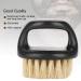 Premium Beard Brush for Men - 3 Styles | Black Handle & White Bristles | Ultimate Beard Care Solution - Buy Online on GoSupps.com